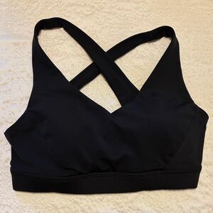 Lululemon Athletica Black Cross-Back Sports Bra